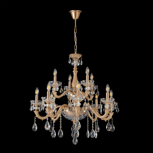 Люстра Crystal Lux ELIZABETH SP8+4 BRASS фото 5 Люстра Crystal Lux ELIZABETH SP8+4 BRASS фото 5